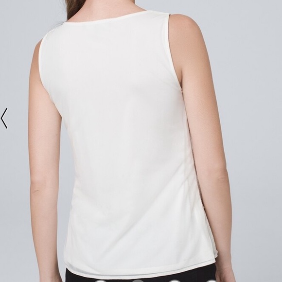 NWT WHBM Sequin Tank with Floral Embroidery - Picture 5 of 9